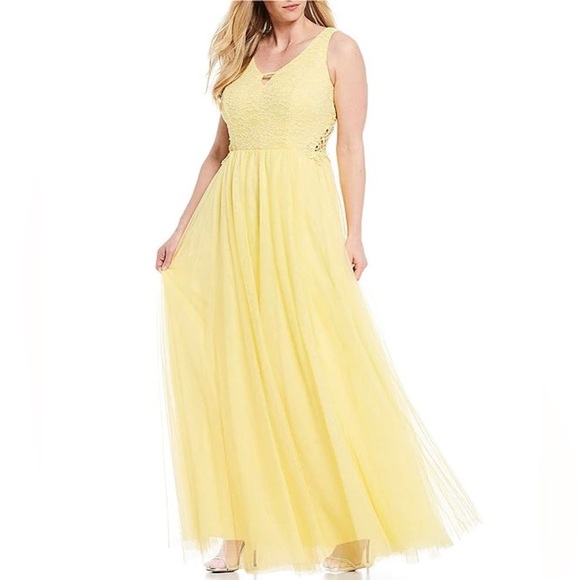 Prom Dress Yellow💛 NWOT - Picture 9 of 9
